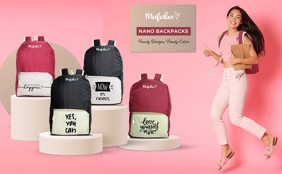 Nano Backpack 15 Ltr Positive Vives Only Wine   Beige