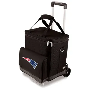 New England Patriots - Cellar 6-Bottle Wine Carrier & Cooler Tote with Trolley