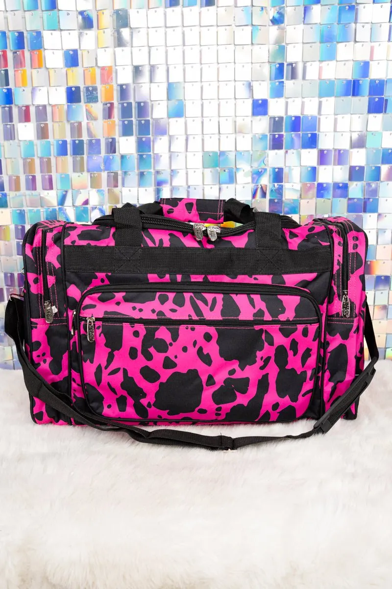 NGIL Hot Pink Milkin' It Duffle Bag 20"