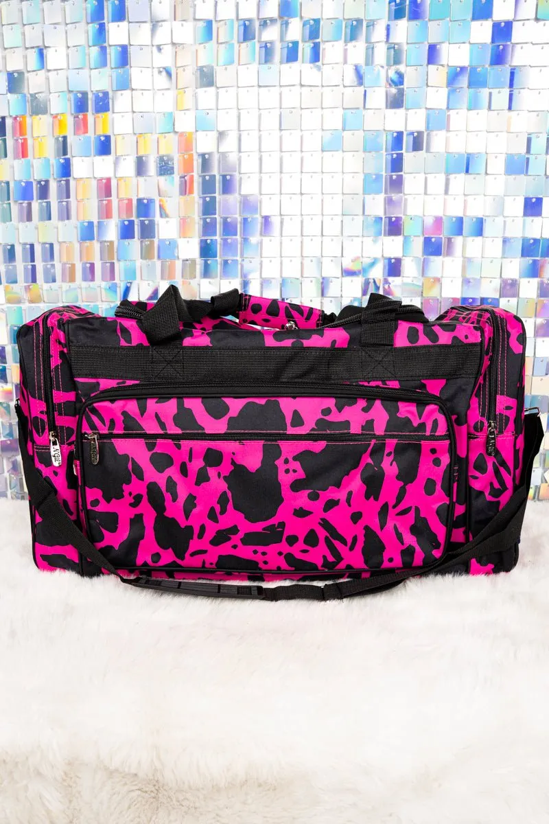 NGIL Hot Pink Milkin' It Duffle Bag 23"