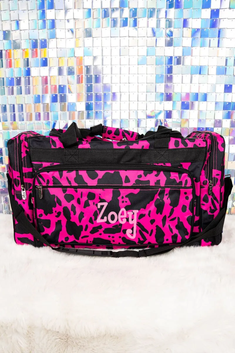 NGIL Hot Pink Milkin' It Duffle Bag 23"