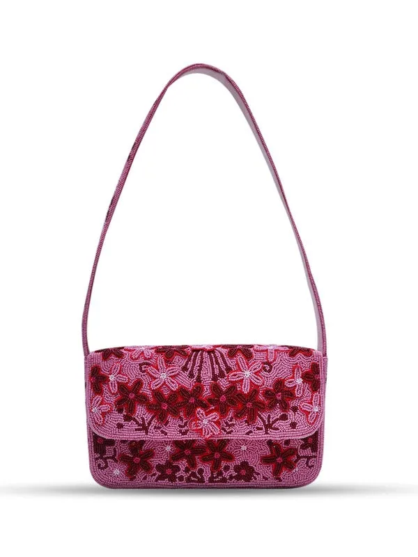 Orchid Baguette Bag with Handle