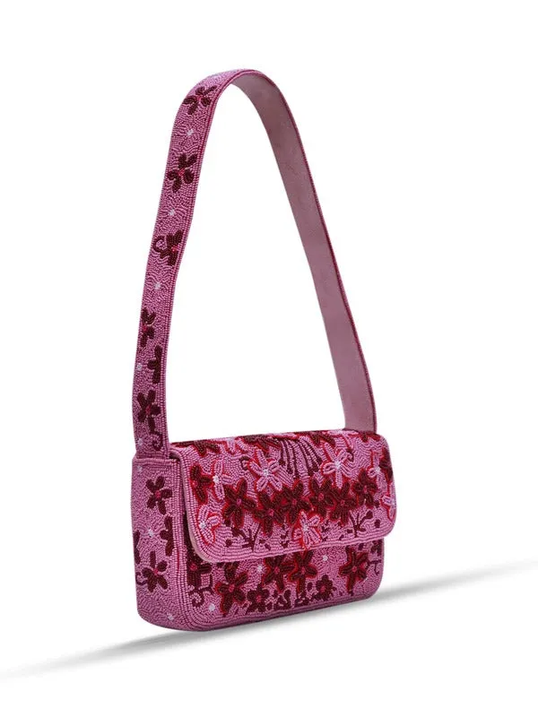 Orchid Baguette Bag with Handle