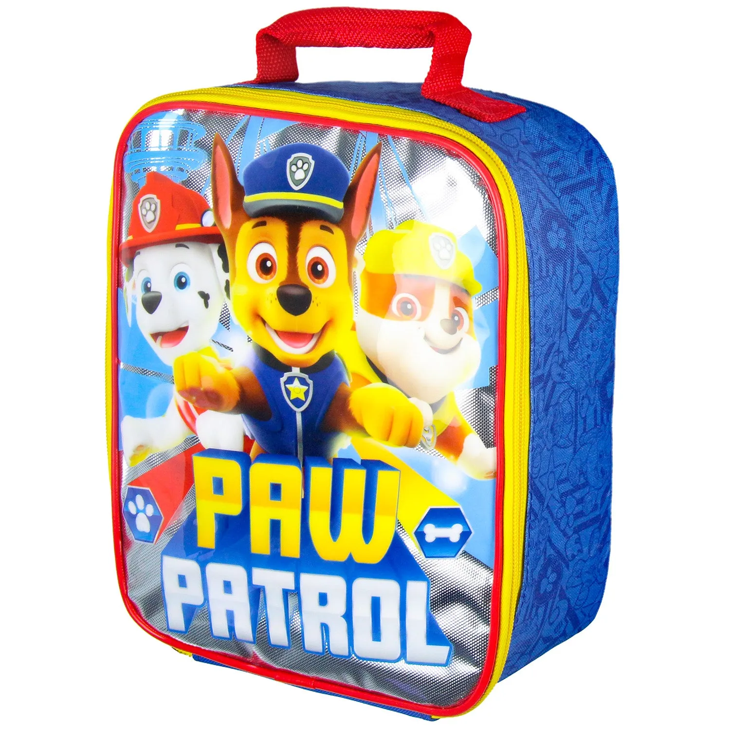 Paw Patrol Lunch Box Chase Marshall Rubble Rectangular Lunch Bag Tote