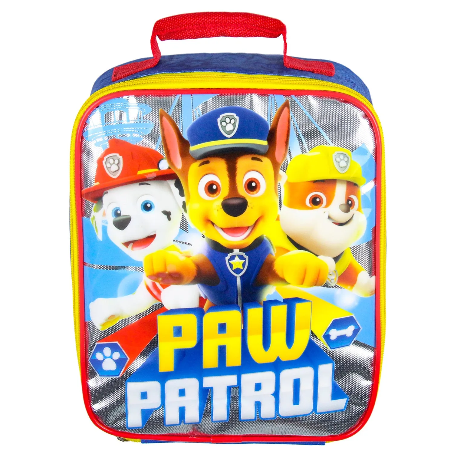 Paw Patrol Lunch Box Chase Marshall Rubble Rectangular Lunch Bag Tote