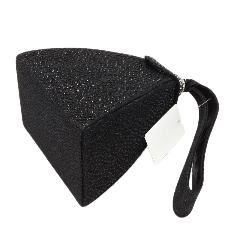 Polyester Pyramid Style Vintage Diamond Bridal Wedding Purse And Multi Function Bag