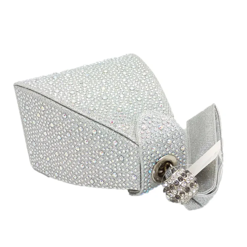 Polyester Pyramid Style Vintage Diamond Bridal Wedding Purse And Multi Function Bag