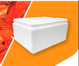 Polystyrene Box, Oyster Medium 20.7L