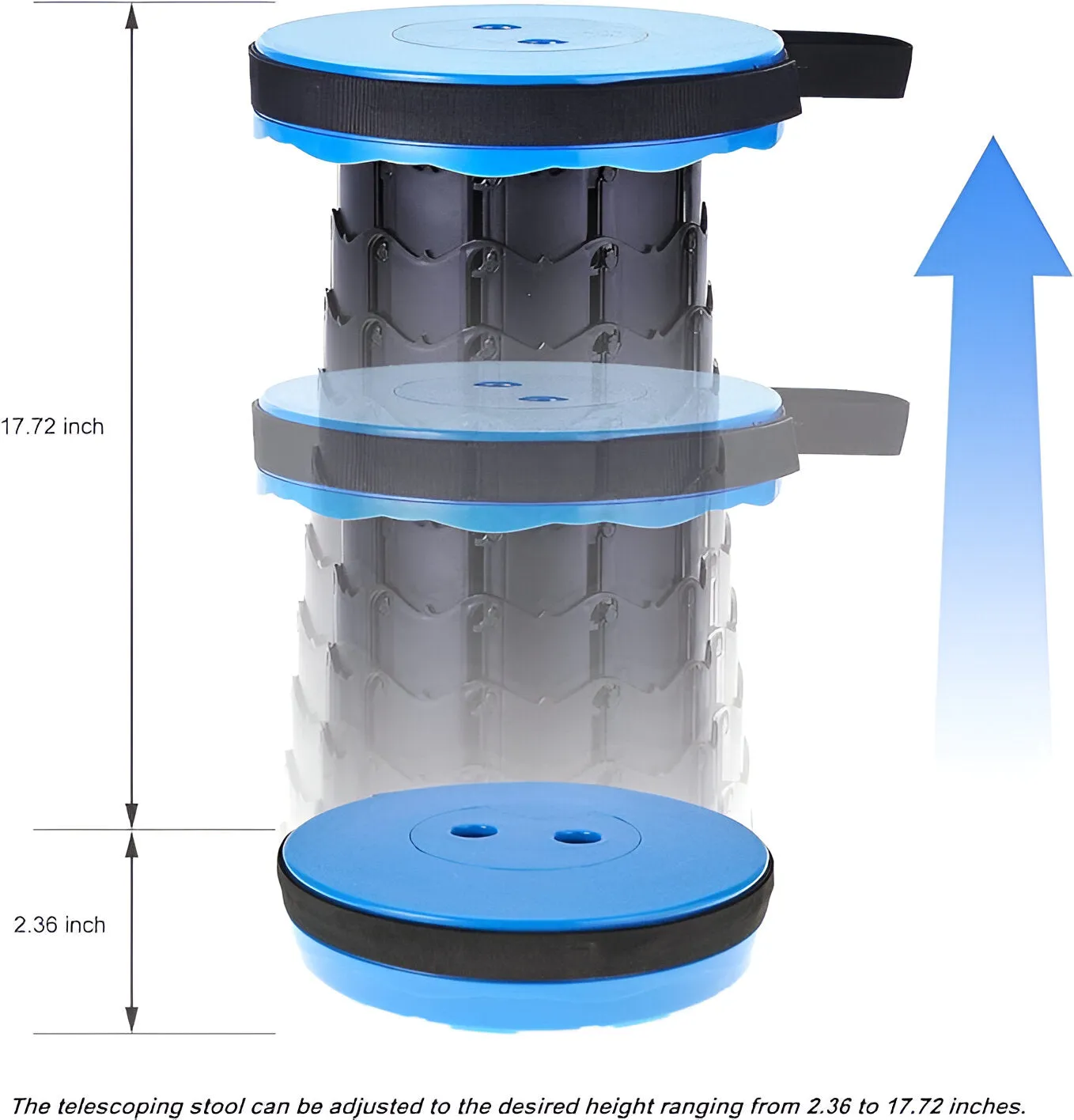 Portable Folding Stool for Courtside Use - with Load Capacity of 400 lbs