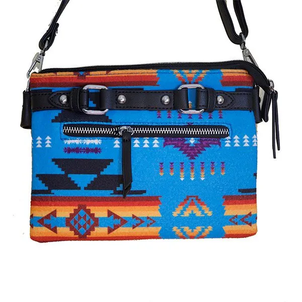 Printed Fleece Crossbody Purse - Southwest Design