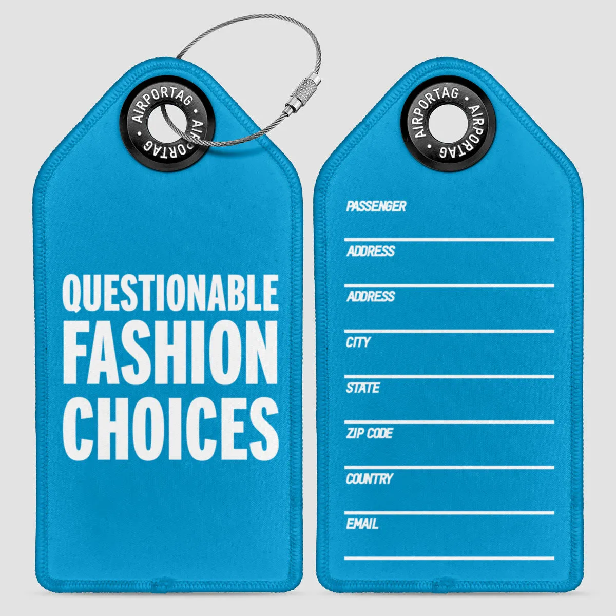 Questionable Fashion Choices - Luggage Tag