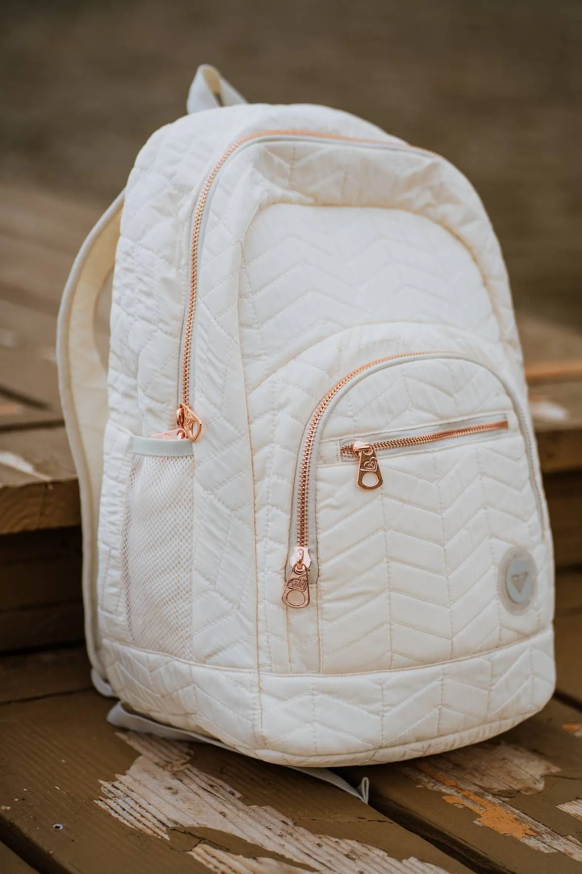 Roxy "Big Big Love" Backpack - Cream & Rose Gold