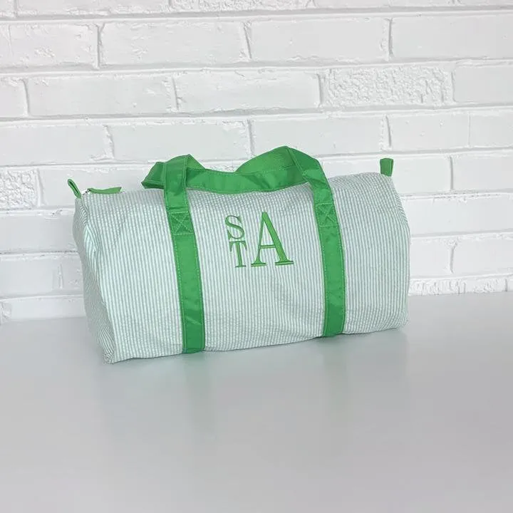 Seersucker Duffle Bag