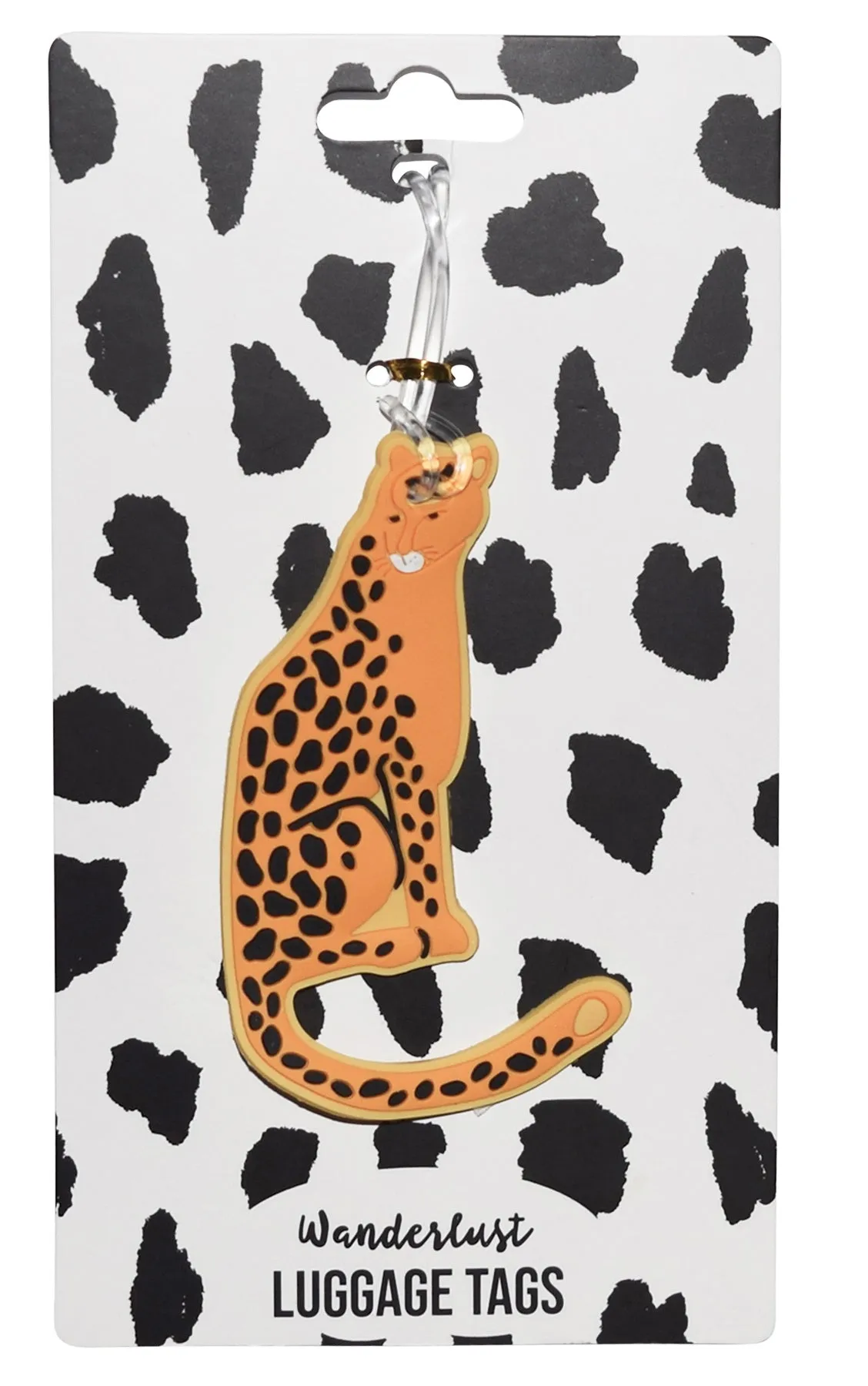 Silicone Luggage Tag Cheetah