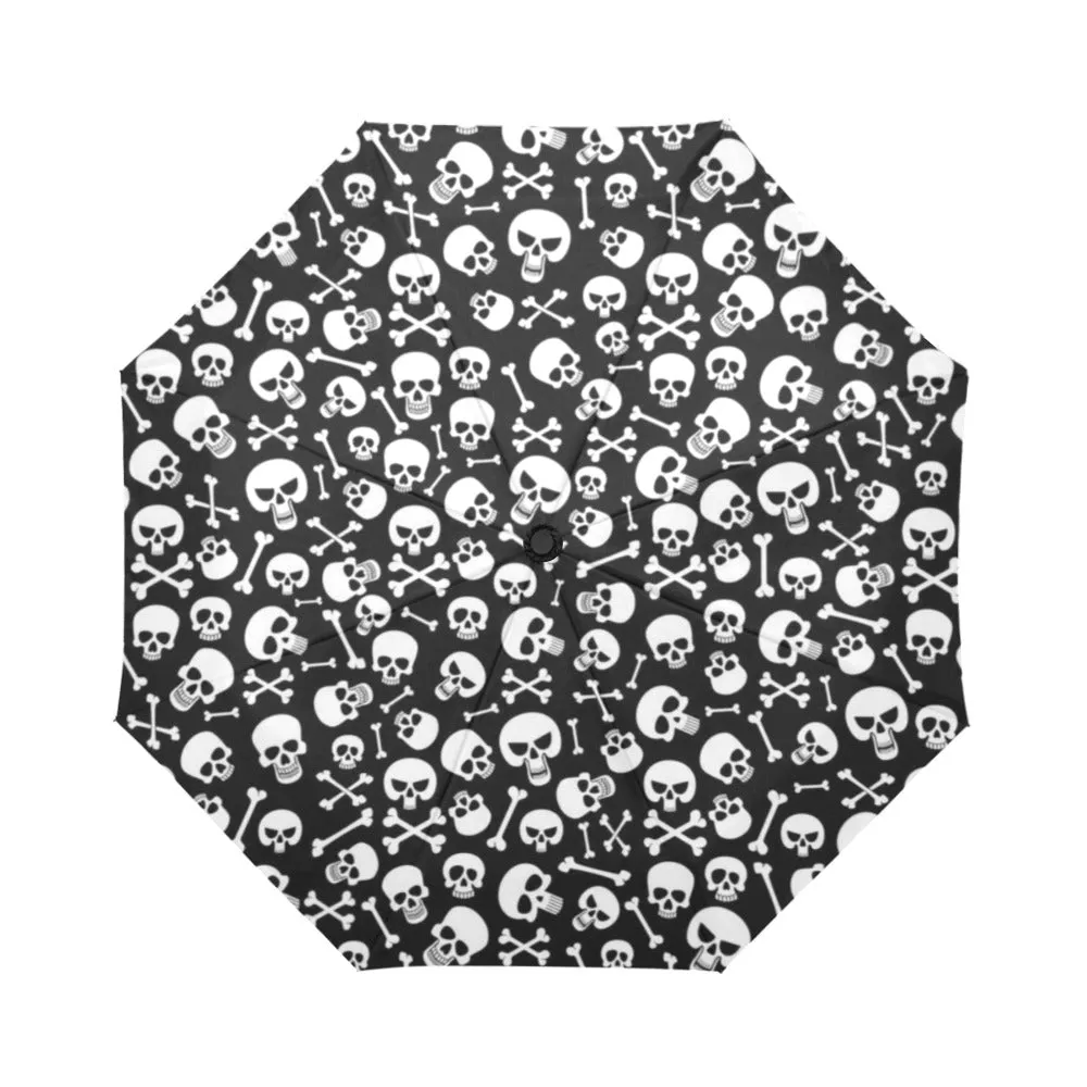 Skulls and Bones Automatic Foldable Umbrella