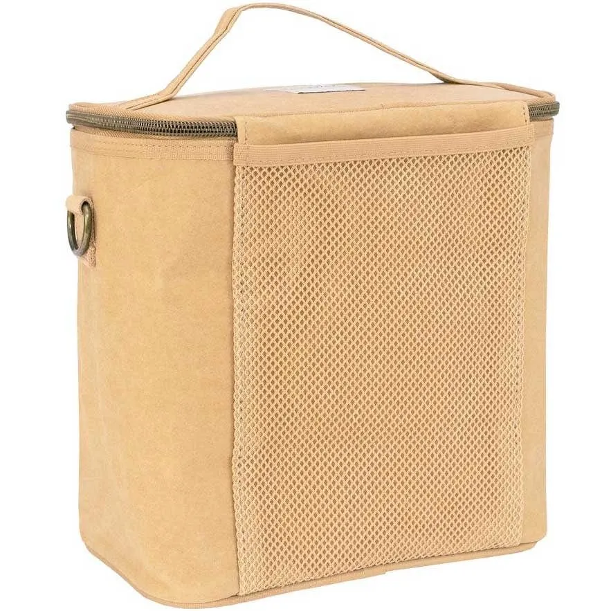 SoYoung Large Washable Paper Insulated Lunch Cooler Bag - Kraft Paper