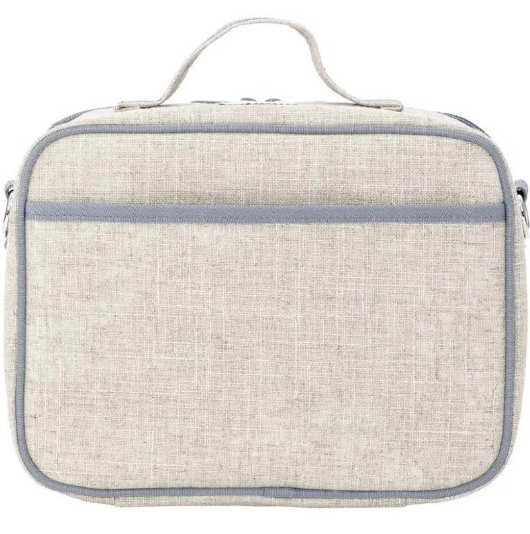 SoYoung - Raw Linen Insulated Lunch Box  - Wee Gallery Nordic