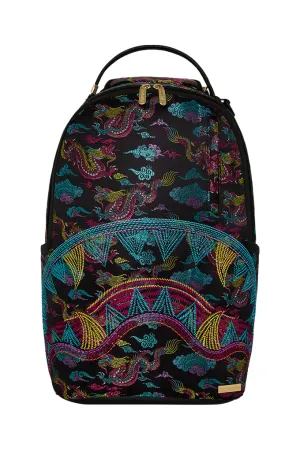 Sprayground Embroidered Dragons DLX Backpack