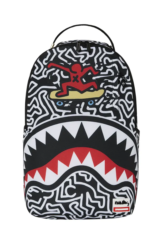 Sprayground Keith Haring Skater Guy Print DLXSV Backpack