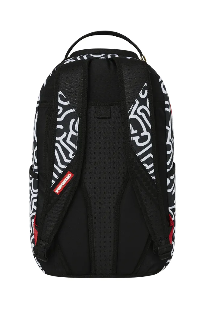 Sprayground Keith Haring Skater Guy Print DLXSV Backpack