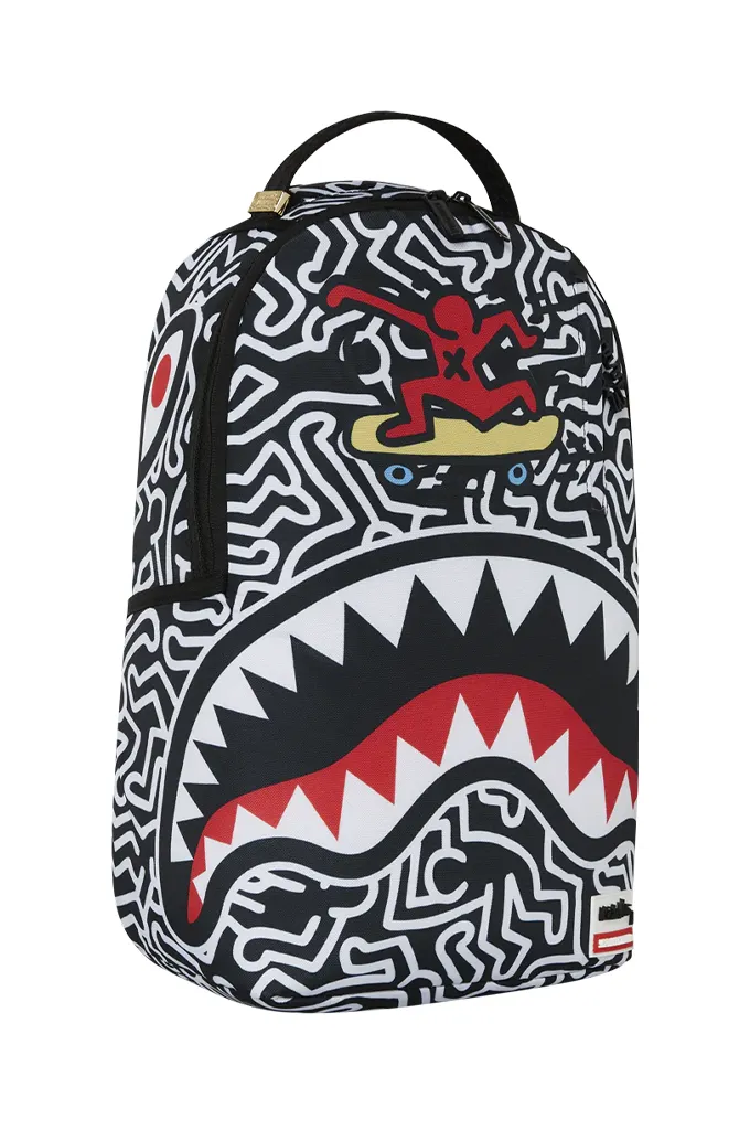 Sprayground Keith Haring Skater Guy Print DLXSV Backpack