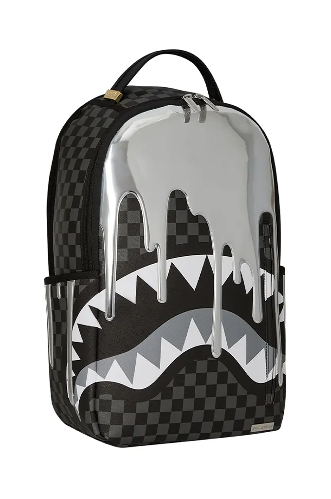 Sprayground Metallic Drip Sharks In Paris Backpack