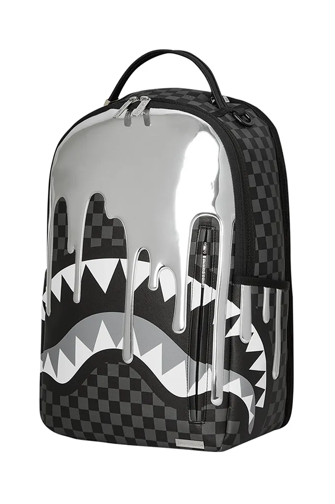 Sprayground Metallic Drip Sharks In Paris Backpack