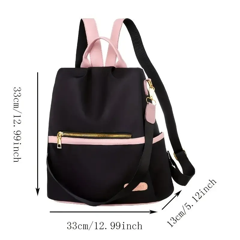 Stylish Pink Large Capacity School Backpack - Perfect for Everyday Use!