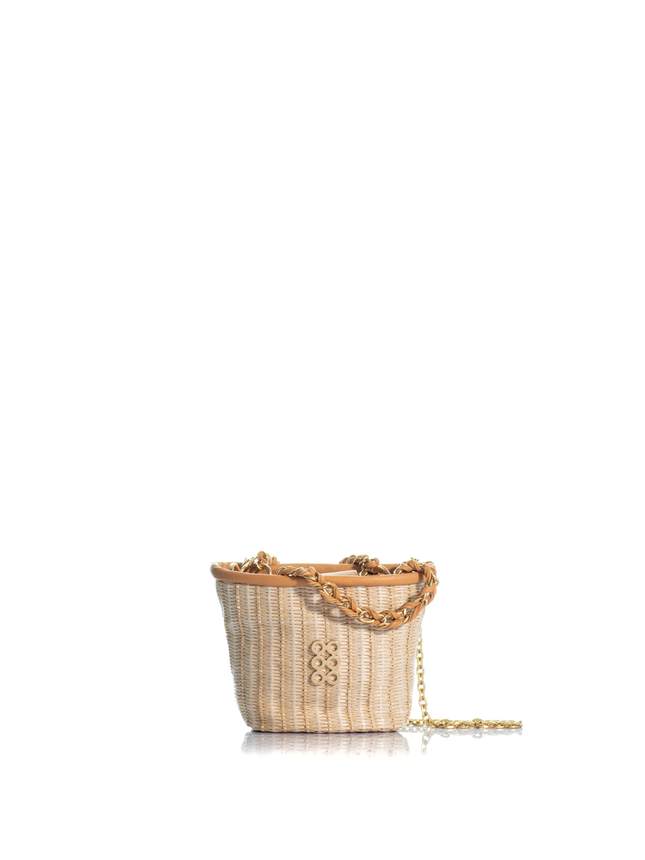 The Mini Basket Straw Natural